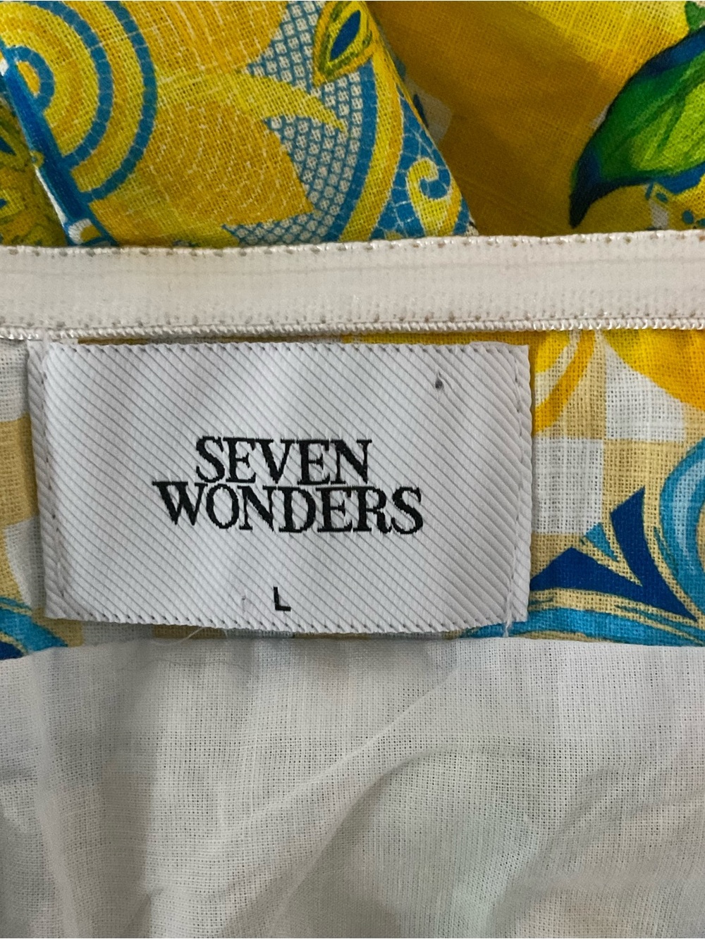 Seven Wonders Locklea Sun Lemon Halter Dress L - Picture 5 of 6
